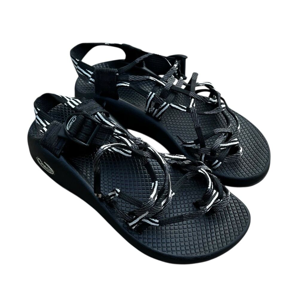 Womens Chaco Zx3 Classic Scatter Black/White Sport Sandals Size 6 Outdoor